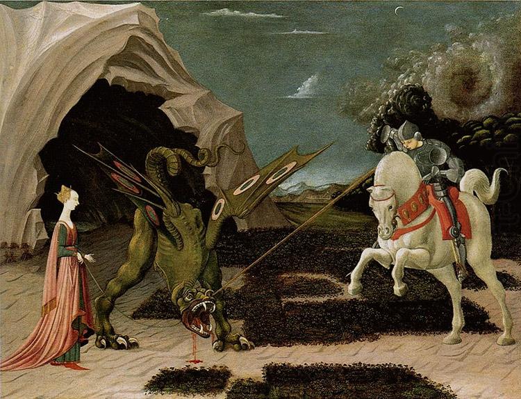 UCCELLO, Paolo St George and the Dragon (mk08) china oil painting image